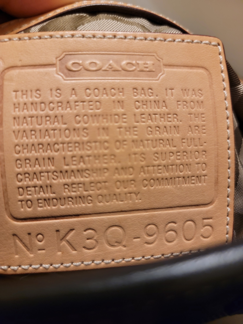 Coach 2003 Vintage Hampton Black and White Leather - Picture 8 of 10